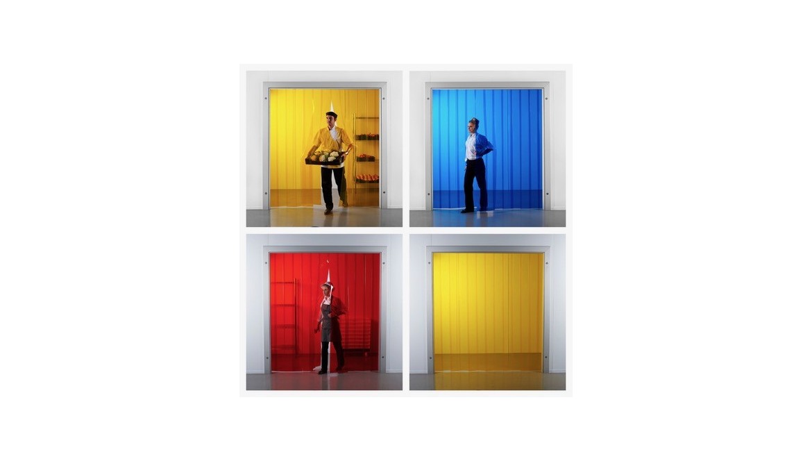 Cortinas de PVC de colores: perfectas para decoración y señalización